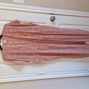 Time and Tru Blush Floral Kimono